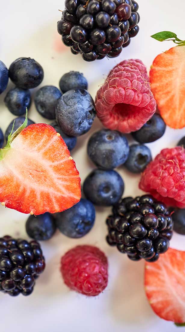 Ernährungsberatung - Verschiedene Beeren