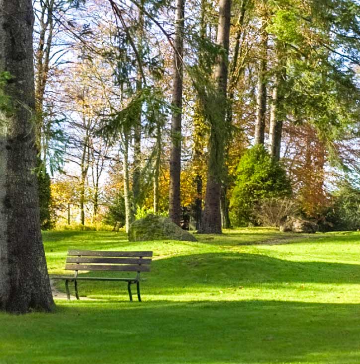 Parkanlage der Max Grundig Klinik