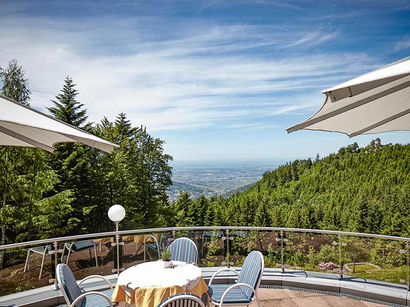 Ausblick von der Terasse der Max Grundig Klinik